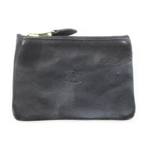 コインケース 小銭入れ レザー 革 ロゴ型押し 黒 ブラック /CK29 GY18