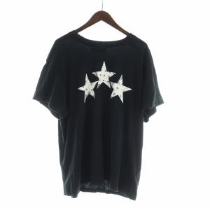BANDANA STARS TEE バンダナ スター Tシャツ カットソー 半袖 ロゴ 星 L 黒 ブラック