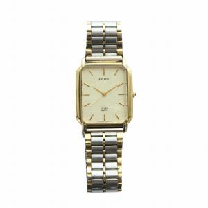 CITIZEN エクシード EXCEED 腕時計 ウォッチ スクエア クォーツ ロゴ シルバー色 ゴールド色 5637-F60382