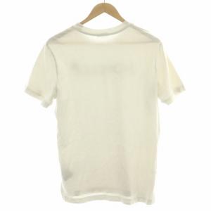 MONCLER Tシャツ カットソー 半袖 フロッキープリント ワッペン ロゴ S 白 ホワイト H20918C00025