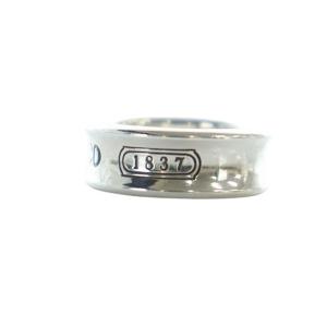 TIFFANY&Co. ナロー 1837 指輪 リング アクセサリー ロゴ Silver925 6号 シルバー色 GY18 /MQ