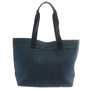 COACH トートバッグ デニム キャンバス ネイビー F67415