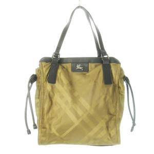 トートバッグ ナイロン ノバチェック ブラウン