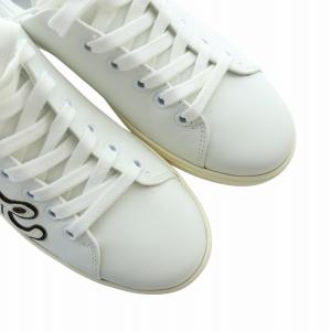 DOLCE&GABBANA スニーカー ハート スパンコール 刺繍 37.5 ホワイト