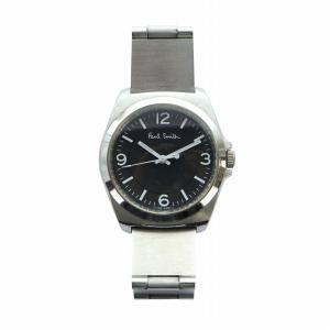 PAUL SMITH 腕時計 ウォッチ クォーツ 黒文字盤 ロゴ シルバー色 6038-H24741 GY18 /MQ