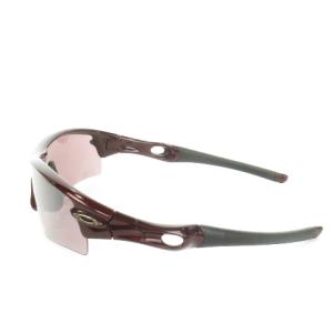 OAKLEY RADAR サングラス セルフレーム ハーフリム シールドレンズ ロゴ ラメ スポーツ 赤 レッド /MN3