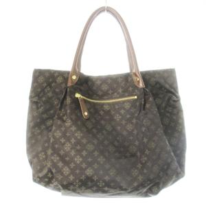 russet トートバッグ ナイロン レザー 革 ロゴ モノグラム タック 茶 ブラウン /CK19 GY11