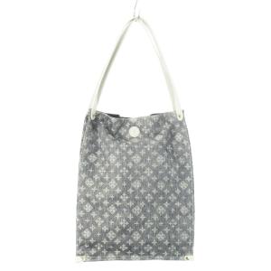 DEOFACTOR ハンドバッグ トートバッグ ナイロン レザー 革 デニムプリント モノグラム ロゴ