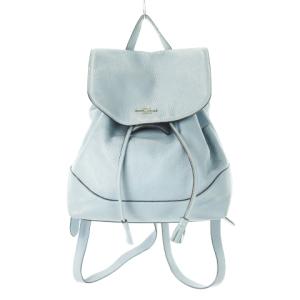 リュックサック デイパック レザー 革 ロゴ 青 ブルー サックス F72645 /CK16 GY18