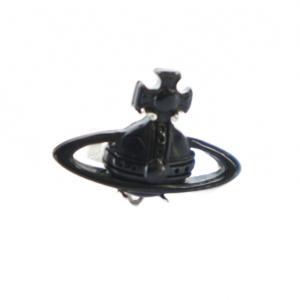 ピアス 片耳用 オーブ ブラック シルバーカラー