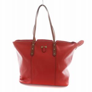 ガイア トートバッグ ワンショルダー レザー ロゴ 赤 レッド G6754 GY18 /MQ