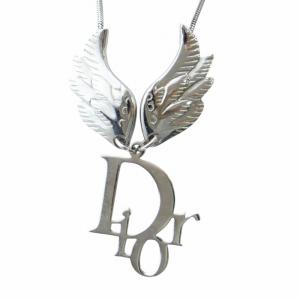 ヴィンテージ ネックレス フェザーモチーフ シルバーカラー