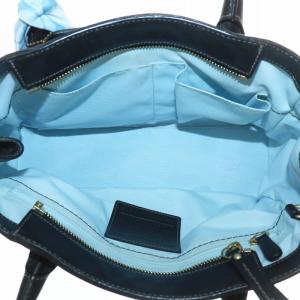 COACH ハンドバッグ トート レザー ロゴ 型押し スキニースカーフ付き 黒 ブラック 11553 /XZ GY18