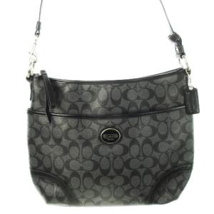 ショルダーバッグ PVC レザー 革 シグネチャー ロゴ 黒 ブラック F19823 /CK19 GY18