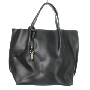 トートバッグ レザー 本革 チャーム ポーチ付き 紺 ネイビー /AO6 GY11