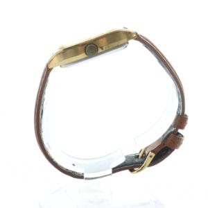 CITIZEN ジャンク品 CRYSTRON クリストロン 腕時計 ウォッチ スクエア クォーツ カレンダー付き 白文字盤