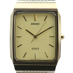 DOLCE 腕時計 クォーツ スクエア ゴールドカラー 5E61-5A00