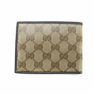 GUCCI GGクリスタル 財布 二つ折り ウォレット 札入れ ベージュ 217044 GY18 /MQ OH