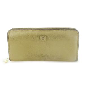 長財布 ロングウォレット ラウンド 小銭入れあり レザー 革 ロゴ型押し グレー /CK30 GY11