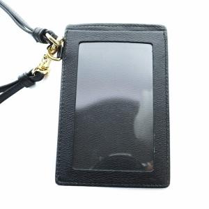 LOEWE パスケース レザー アナグラム ブラック