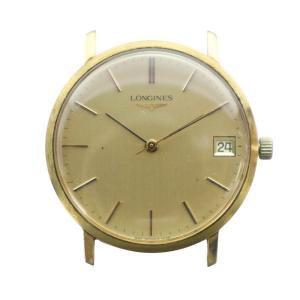 ジャンク品 腕時計 クォーツ カレンダー付き デイト ゴールドカラー