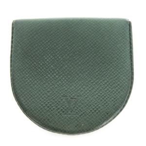 タイガ ポルト モネ キュヴェット コインケース 小銭入れ レザー ロゴ 緑 ダークグリーン /AH3