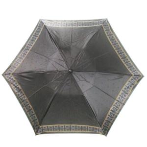 雨傘 折り畳み傘 ロゴ 4G ライン 総柄 黒 ブラック /MN1 GY18