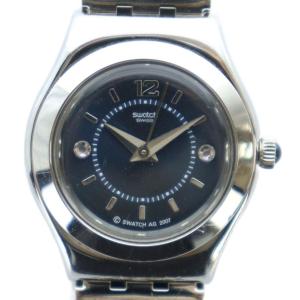 irony 腕時計 ウォッチ クォーツ ロゴ 青文字盤 ラインストーン シルバー色 GY18 /MQ