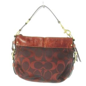 COACH ハンドバッグ トートバッグ ワンハンドル キャンバス レザー シグネチャー ベルトデザイン ロゴ チャーム