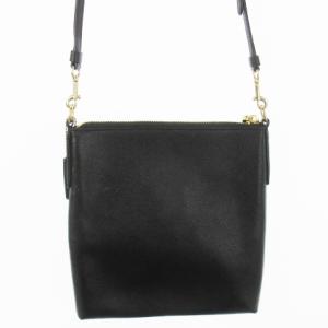 COACH ショルダーバッグ スクエア 薄型 レザー 革 ロゴ 黒 ブラック 41320 /CK19 GY18