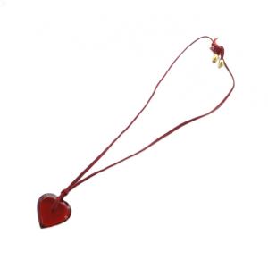 Baccarat アラフォリ ネックレス アクセサリー ペンダント ロゴ クリスタル ハート クリア 赤 レッド GY18