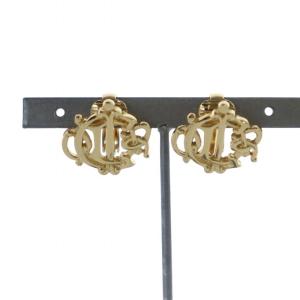 ヴィンテージ イヤリング アクセサリー 両耳用 クリップ式 旧ロゴ エンブレム ゴールド色 GY18 /MQ