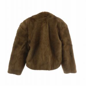 SAGA MINK 銀サガ ファーコート ミンク ショート丈 F ブラウン