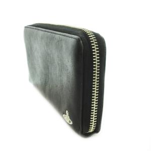 Vivienne Westwood 長財布 レザー オーブ ブラック