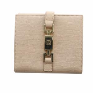 ジャッキー 二つ折り財布 ウォレット レザー ロゴ ピンク GY11 /MQ OH