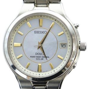DOLCE 腕時計 ソーラー デイト カレンダー付き シルバーカラー 7B22-0AK0