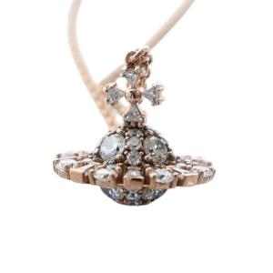 Vivienne Westwood ペンダント ラインストーン オーブ ピンクゴールドカラー