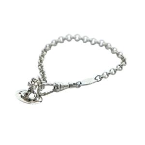 ブレスレット オーブ ラインストーン シルバーカラー