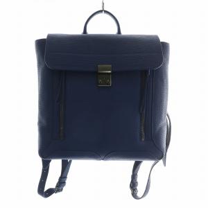 パシュリ Pashli リュックサック バックパック デイバッグ レザー 青 ブルー /XZ GY17