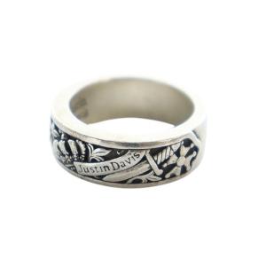 指輪 リング アクセサリー ロゴ Silver925 19号 シルバー色 GY11 /MQ