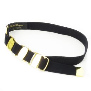 ベルト ウエストマーク ナイロン VARA ヴァラ 四連 ゴールド金具 紺 ネイビー /CK25 GY17