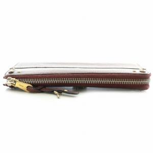 Chloe パディントン 長財布 レザー カデナ L字ファスナー パドロック 南京錠 スタッズ 赤 レッド ワインレッド/MP