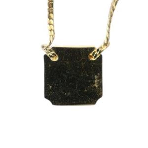 Christian Dior ネックレス アクセサリー ペンダント CDロゴ プレート 刻印 ゴールド色 GY18 /MQ OH