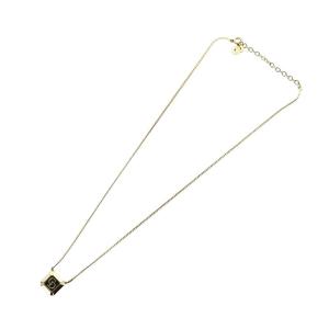 Christian Dior ネックレス アクセサリー ペンダント CDロゴ プレート 刻印 ゴールド色 GY18 /MQ OH