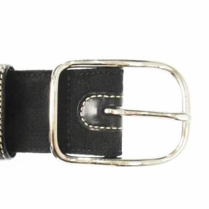 COACH ベルト キャンバス レザー 革 シグネチャー S 黒 ブラック 8573 /CK25 GY18