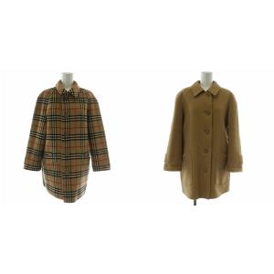 ステンカラーコート リバーシブル ノバチェック 7AB2 S ブラウン