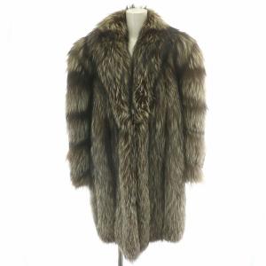 金サガ ファーコート フォックス グレー ブラウン