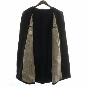 PAUL SMITH ステンカラーコート アウター ウール メルトン ロング 比翼ボタン L グレー /XZ GY18