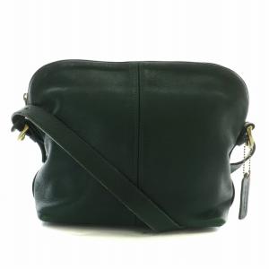オールドコーチ USA製 ショルダーバッグ レザー 緑 グリーン 327 /XZ GY18