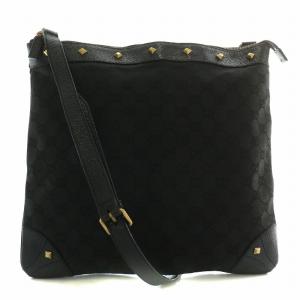 ショルダーバッグ サコッシュ GGキャンバス ブラック 120894